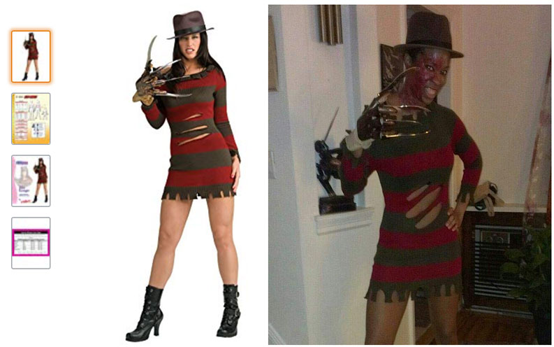 Freddy Krueger. costume guaranteed to give you the sweetest dreams possible...